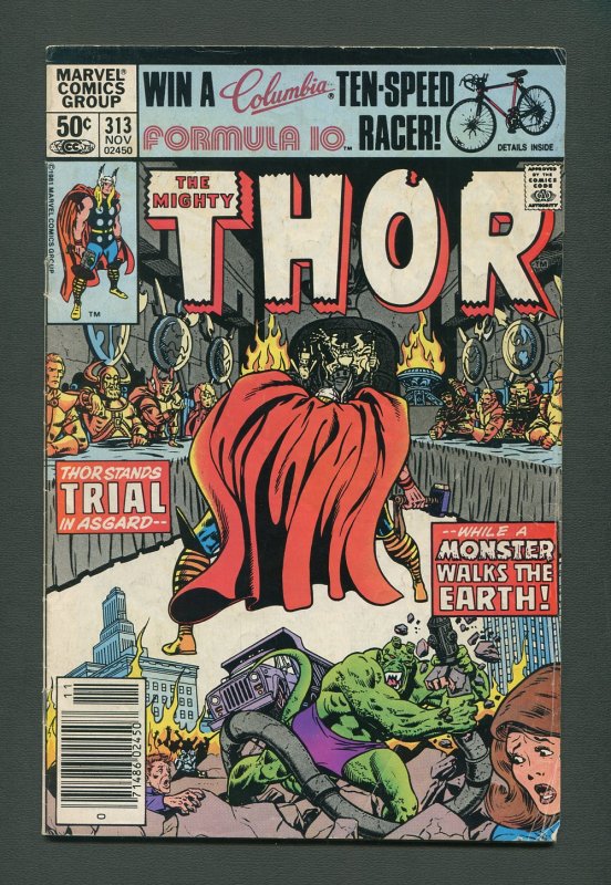 Thor #313     3.0-3.5 VG    November 1981