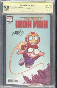 Tony Stark: Iron Man #4 NYCC CBCS 9.8 Signed by Skottie Young