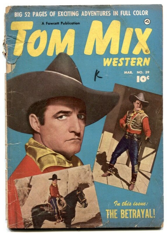 Tom Mix Western #39 1951- Golden Age G