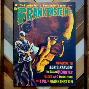 CASTLE OF FRANKENSTEIN #24 (1974 Gothic) VF/NM Hi-Grade! EXORCIST KARLOFF CORMAN