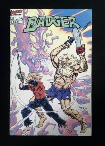 Badger #28  CAPITAL/FIRST Comics 1987 VF+