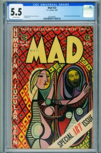 MAD #22 CGC 5.5 1955-EC-Bill Elder-special art issue- 4067888001