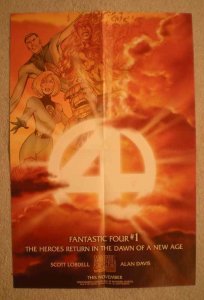 FANTASTIC FOUR #1 Promo Poster, 12x18, 1997, Unused, more Promos in store