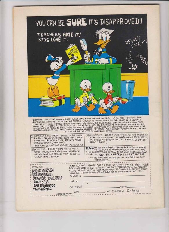 Dan O'Neill's Comics and Stories vol. 1 #3D FN (1st) print - mickey mouse?!