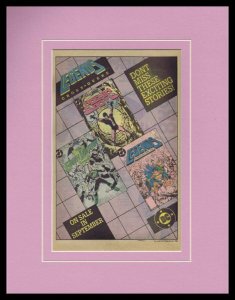 1986 DC Legends Crossover 11x14 Framed ORIGINAL Vintage Advertisement