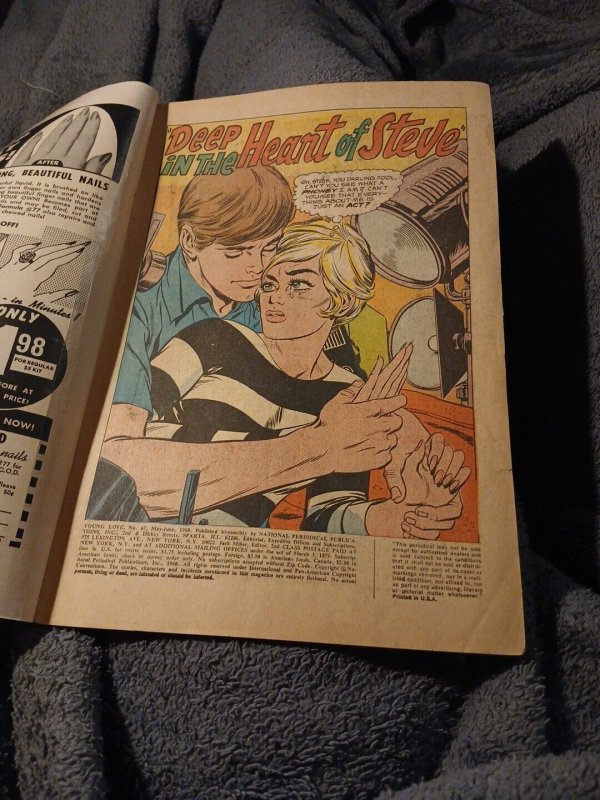 DC COMICS  YOUNG LOVE  67 Dc Comics 1968 MOD ROMANCE Silver Age