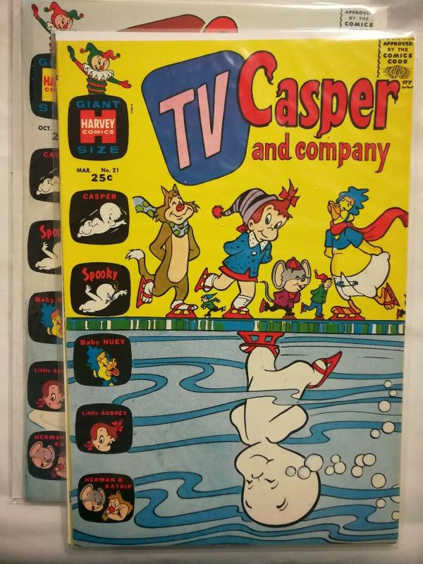 Harvey Comics TV Casper And Company, #21 Mar 1969, #28 Oct 1970 NM condition