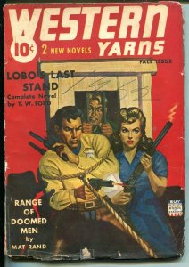 WESTERN YARNS FALL 1942-DOUBLE ACTION-ROPED SHERIFF-ACTION PACKED PULP-vg