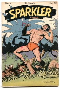 Sparkler #42 1945-Tarzan by Hogarth- Sparkman VG 