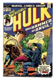 INCREDIBLE HULK #182 comic book 1974-2nd WOLVERINE BRONZE KEY