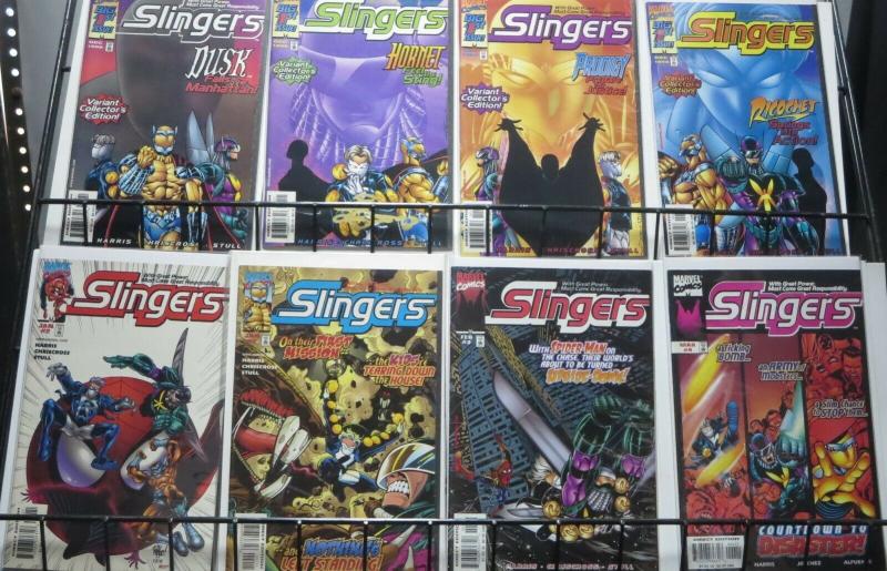 SLINGERS (Marvel, 1998) #1-12, plus Variants and Wizard 0 issue. Spider-Man!VFNM