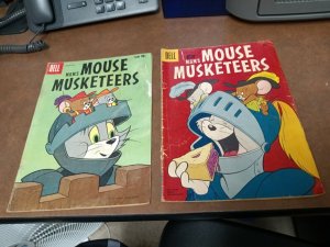 Mgm's Mouse Musketeers 10 21 Dell Tom And Jerry Silver Age Cartoon Comic lot run
