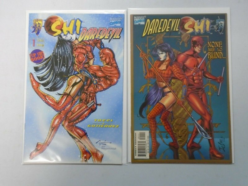 Daredevil and Shi lot 2 different issues 8.0 VF (1997 Crusade/Marvel)