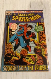 The Amazing Spider-Man #106 (1972)squash goes the spider fading lower front.