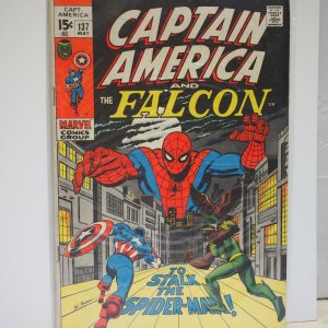 Captain America #137 (1971) VG To Stalk the Spider-Man