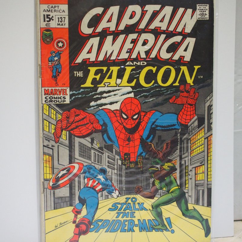 Captain America #137 (1971) VG To Stalk the Spider-Man