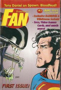 Overstreet's Fan #1 FN ; Gemstone | Superman vs Aliens