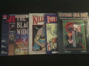 WOLVERINE/NICK FURY, EMPEROR DOOM, KILLRAVEN, BLACK WIDOW Graphic Novels