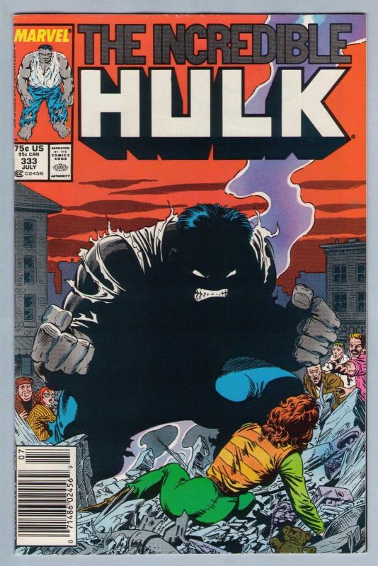 Incredible Hulk 333 Jul 1987 VF-NM (9.0)