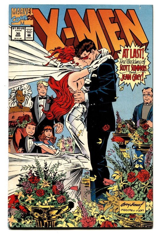 X-Men #30 1994- Marvel -Wedding cover- Jean Grey & Scott Summers