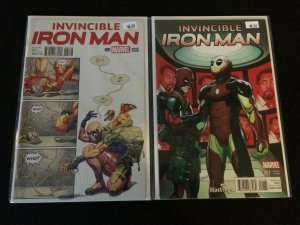 INVINCIBLE IRON MAN #1 Two Variant Editions VFNM Condition