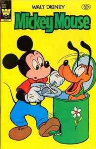 Mickey Mouse (Walt Disney's ) #217 FAIR ; Whitman | low grade comic Pluto