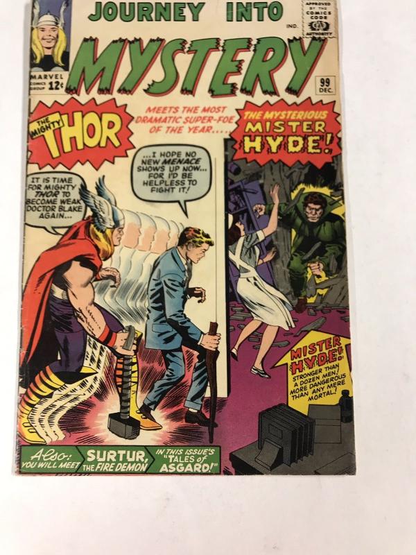 Journey Into Mystery 99 3.5 Vg- Very Good- Marvel Silver Age