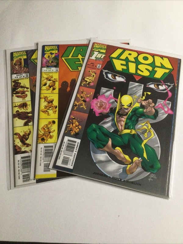 Iron Fist 1-3 1 2 3 Lot run set Near mint nm Marvel 