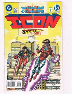 Icon #15 NM DC Milestone Comics Worlds Collide Comic Book Superboy July DE44