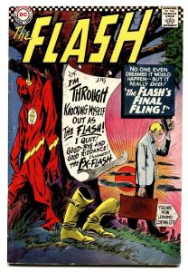 FLASH #159-comic book DC SILVER-AGE-SUPERHERO-FLASH QUITS