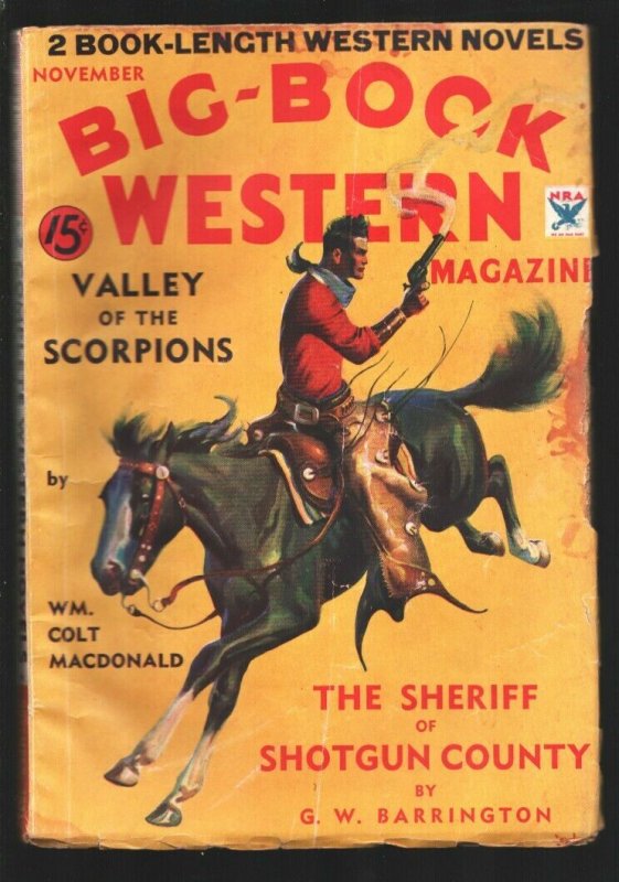 Big-Book Western #9 11/1934-Valley Of Scorpions-Three Mesquiteers story-Willi...