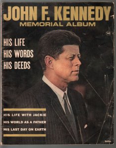 John F Kennedy Memorial Album #1 1964-Macfadden-1st Issue-Jackie-Dallas-G/VG