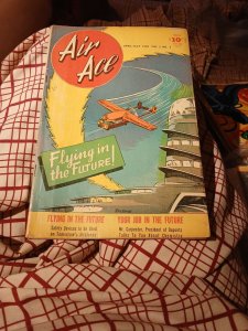 Air Ace comic style magazine Apr-May 1946; Vol. 3, No. 3 Golden Age War Aviation
