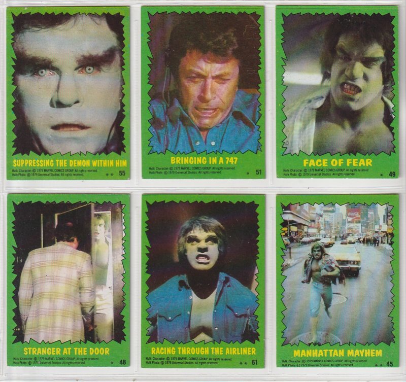 Incredible Hulk Trading Cards(Topps, 1979)