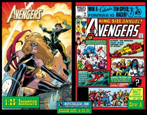 AVENGERS ANNUAL #10 FACSIMILE CVR A + 1:25 TORQUE VAR SET PRESALE PROSHIPS 5/29