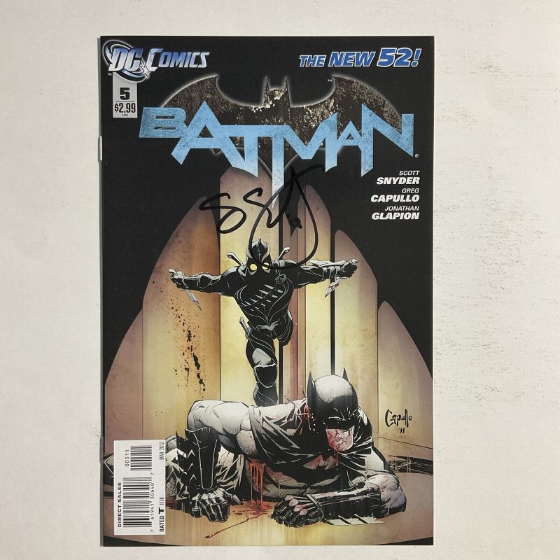 Batman 5 2012 Signed by Scott Snyder DC Comics New 52 NM near mint