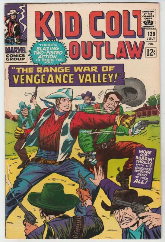 Kid Colt Outlaw #129 (Jul-66) NM- High-Grade Kid Colt