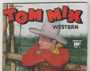 Tom Mix Western #2 strict FN/VF 7.0 High-Grade    Giant Golden Age Collection 