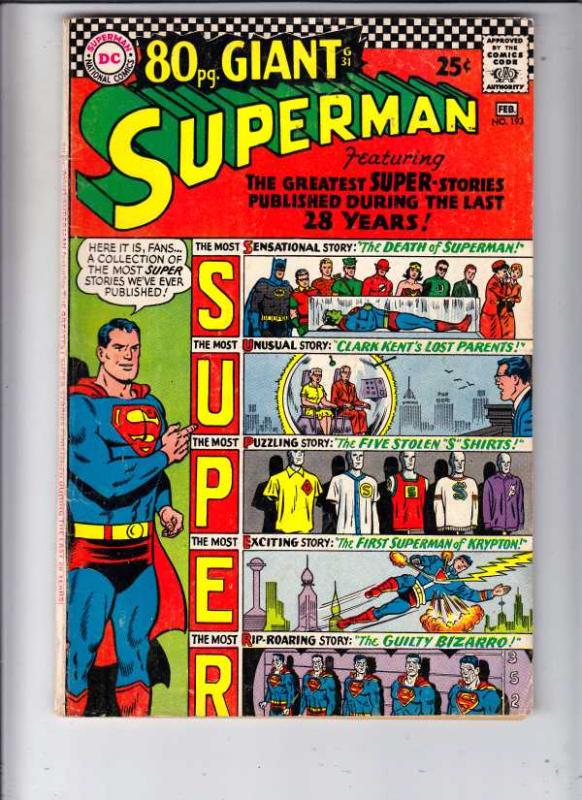 Superman #193 (Jan-67) FN+ Mid-High-Grade Superman, Jimmy Olsen,Lois Lane, La...