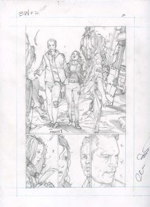 The Evil Within #2 pg 2 Original Alex Sanchez Pencil Art based HORROR Video game 