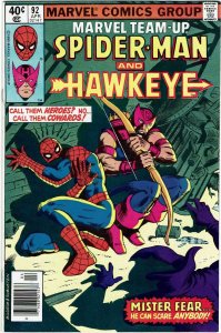 Marvel Team-Up #92 (1972 v1) Spider-Man & Hawkeye VF+