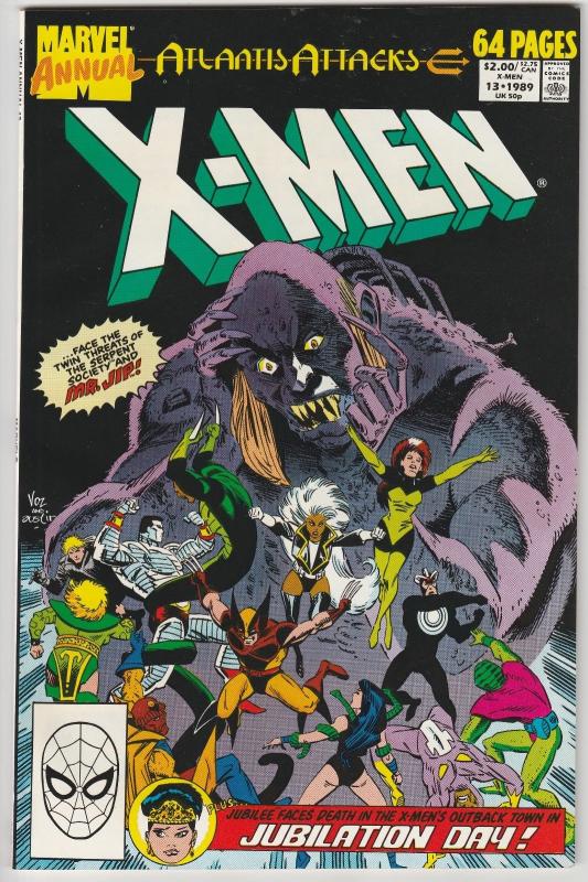 4 X-Men Marvel Comic Books Annual # 9 10 11 13 Wolverine Storm Colossus WM6