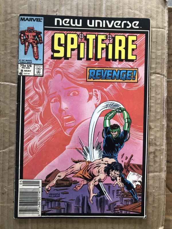 Spitfire and the Troubleshooters #8 Newsstand Edition (1987)