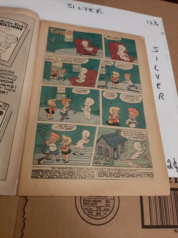 Vintage.CASPER THE FRIENDLY GHOST #67. NICE LOOKING BOOK!