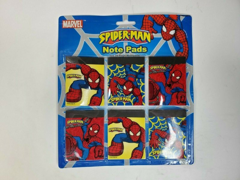 Spider Man Note Pads Mini Set 2002 Rare Collectable 