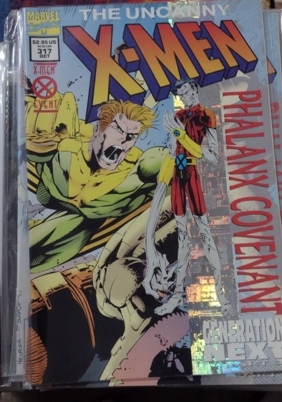 UNCANNY X-MEN # 317  1994 MARVEL phalanx covenant key 1st blink foil variant