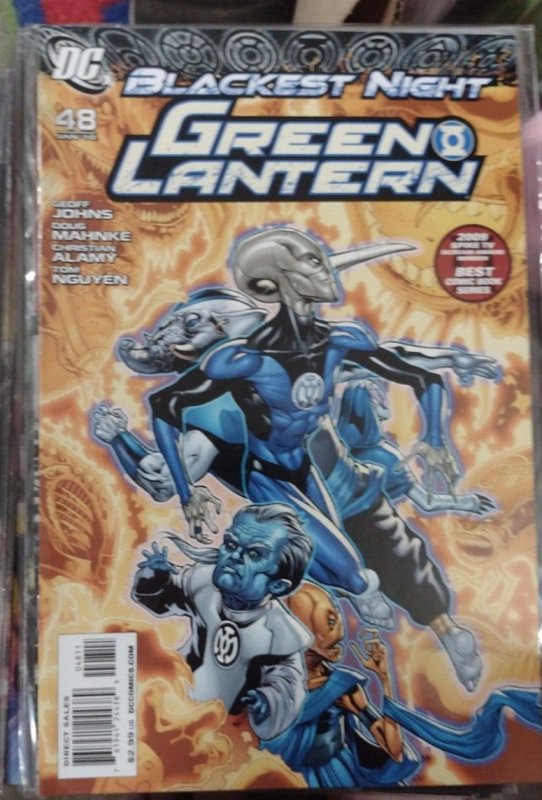 GREEN LANTERN # 48  2010      BLACKEST NIGHT   black lanterns sinestro