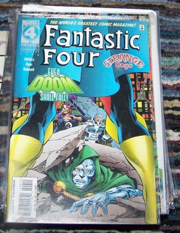 Fantastic Four #409 (Feb 1996, Marvel) DOCTOR DOOM STRANGE DAYS hyperstorm