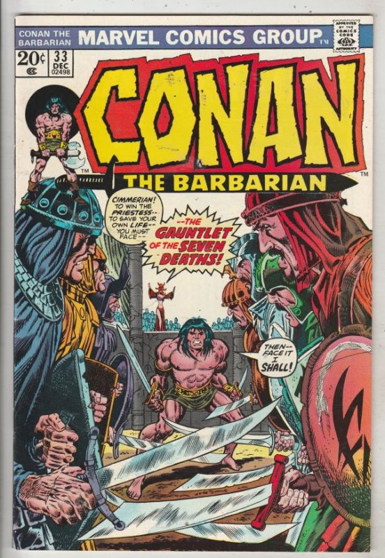 Conan the Barbarian #33 (Dec-73) VF/NM High-Grade Conan the Barbarian