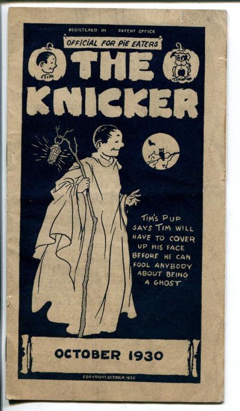 The Kicker 10/1930-pre comic book promo giveaway-Halloween-3 3/4 X 6 3/4-VG